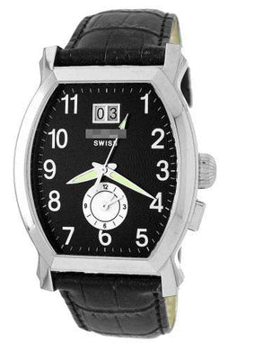 Wholesale Stainless Steel Men 1860LEA_BLK_BLK Watch