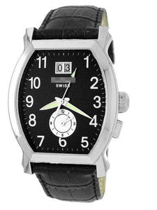 Wholesale Stainless Steel Men 1860LEA_BLK_BLK Watch