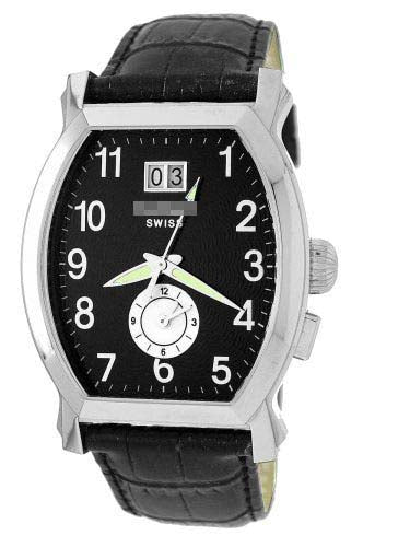 Wholesale Stainless Steel Men 1860LEA_BLK_BLK Watch