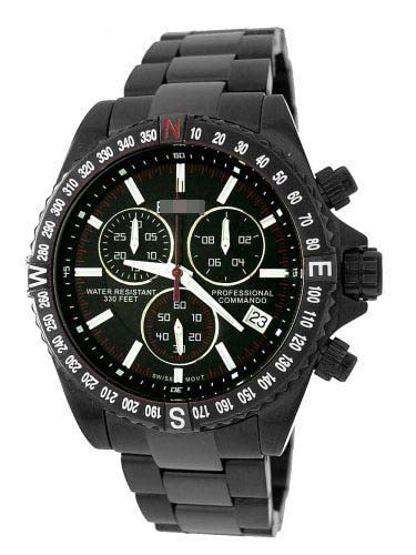 Wholesale Stainless Steel Men 1878GUN_BLK Watch