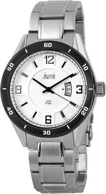 Wholesale Stainless Steel Men 48-S9279S-BK-SL Watch