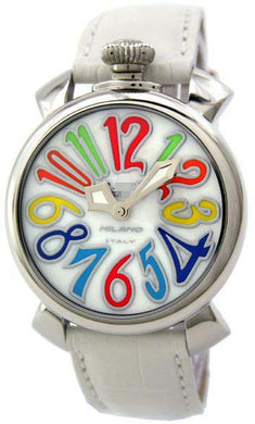 Custom Stainless Steel 5020.1.WH_LEATHER Watch