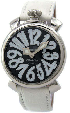 Custom Stainless Steel 5020.4.WH_LEATHER Watch