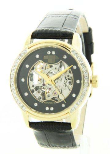 Custom Stainless Steel Women 75-3722BKGPBK Watch