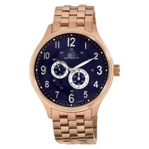 Custom Stainless Steel Men AK8021-MRG BLUBLK Watch