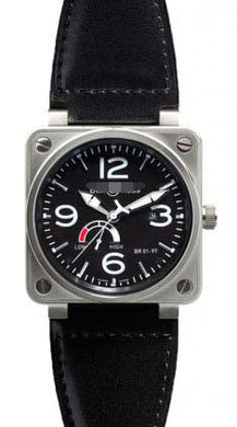 Wholesale Stainless Steel Men BR01-97-Steel-Black Watch