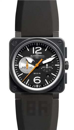 Wholesale Stainless Steel Men BR03-94-Black-White Watch