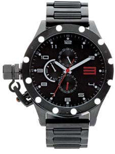 Custom Stainless Steel Men K1083-BLK Watch