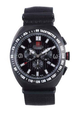 Customised Black Watch Face 06-4C2-13-007T