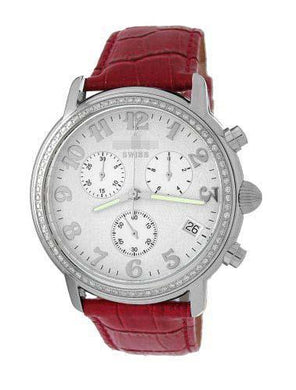 Customised White Watch Dial 1822DIA_WHT_REDBND