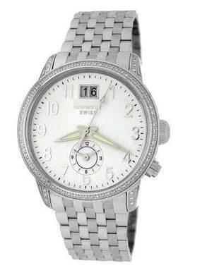 Wholesale Stainless Steel Watch Bracelets 1856DIA_WHT