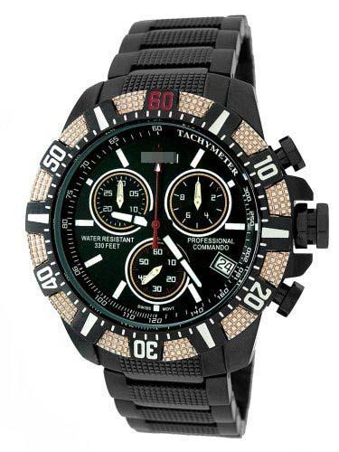 Wholesale Stainless Steel Watch Bracelets 1876TTGUN_BLK