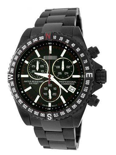 Customization Stainless Steel Watch Bracelets 1878GUN_BLK