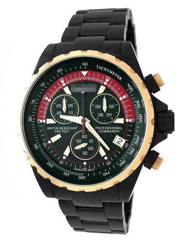 Custom Black Watch Face 1879TTGUN_BLK