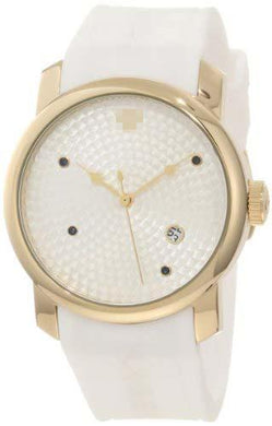 Customised Silver Watch Dial 20028-YG-02S-WHT-BL