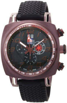 Custom Silicone Watch Bands 221-BRN-BLACK