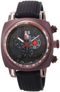 Custom Silicone Watch Bands 221-BRN-BLACK