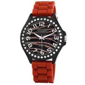 Customization Silicone Watch Bands 2220_ZEBRARED