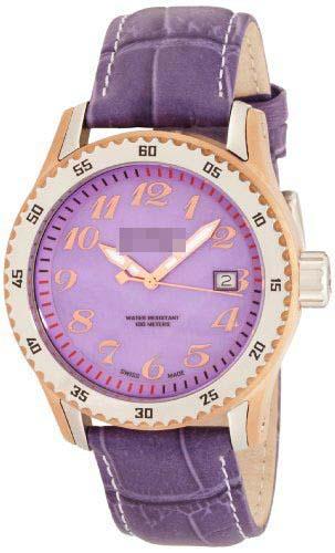 Wholesale Leather Watch Straps 233-RG-PURPLE-MOP