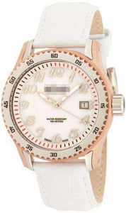 Customize Leather Watch Straps 233-RG-WHITE-MOP