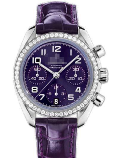 Customised Purple Watch Dial 324.18.38.40.10.001