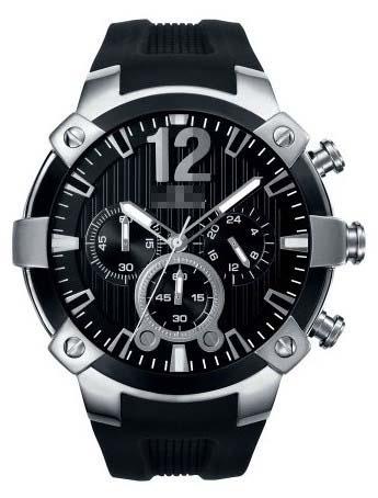 Customised Black Watch Face 47633-15