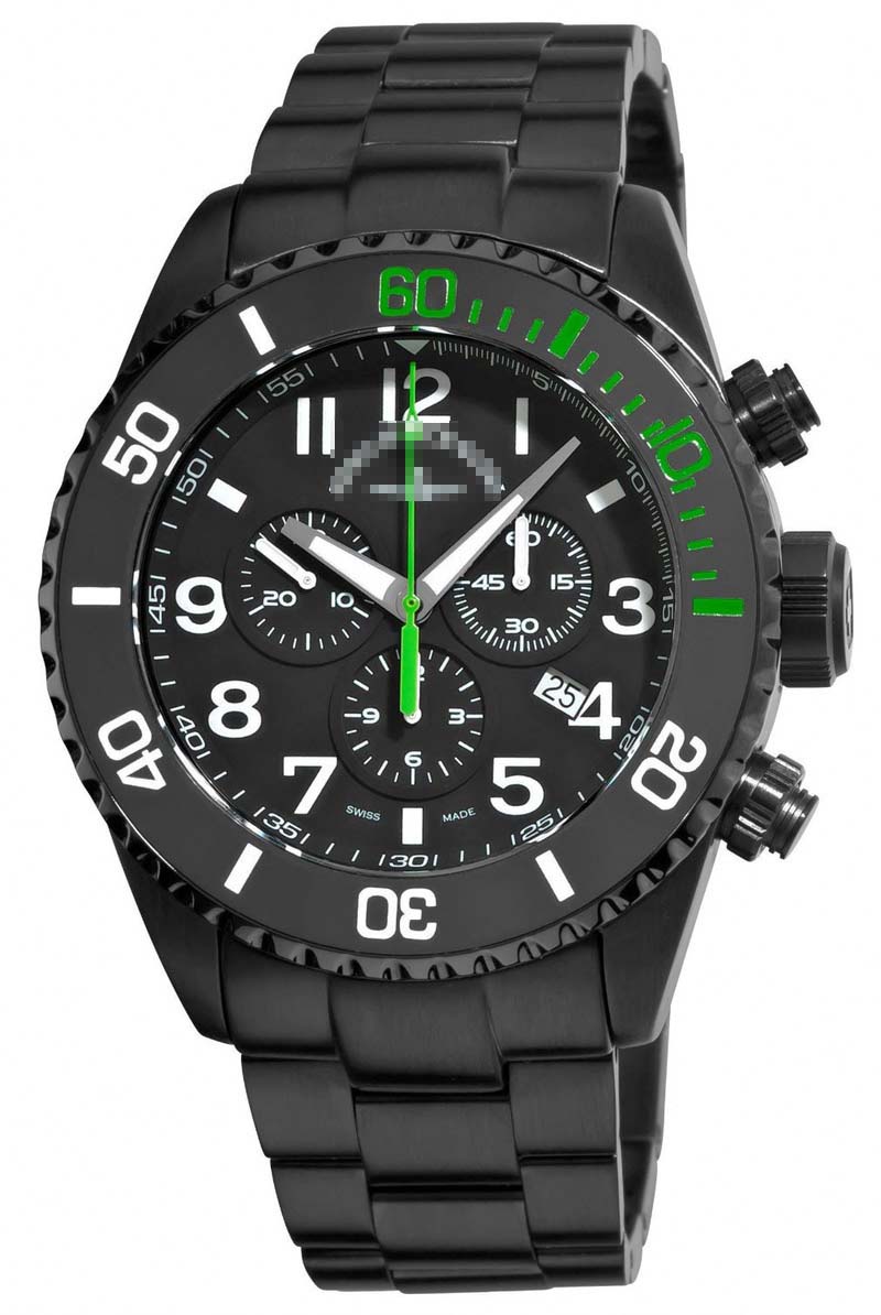 Customised Black Watch Dial 6492BK-A18M