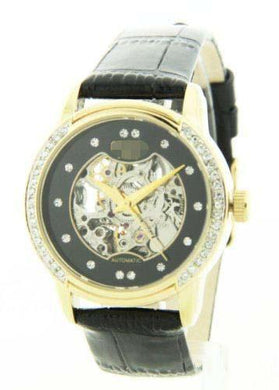 Custom Leather Watch Bands 75-3722BKGPBK
