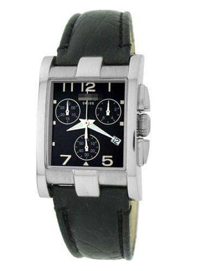 Customized Black Watch Face 9036LEA_BLK