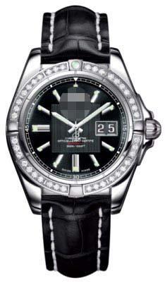 Wholesale Black Watch Dial A49350LA/BA07-CROCD