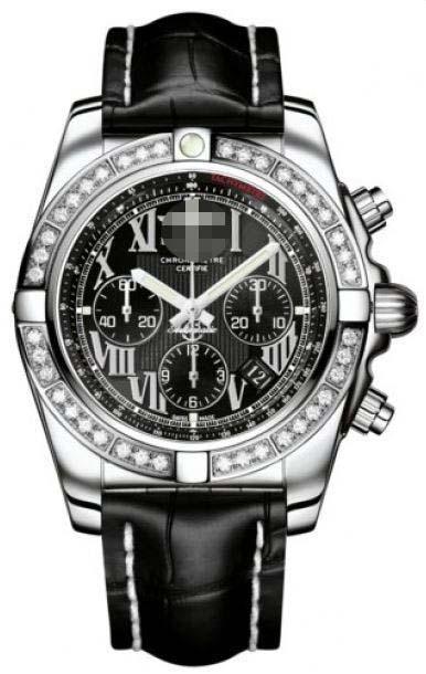 Customized Black Watch Dial AB011053/B956-CROCD