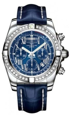 Customized Blue Watch Dial AB011053/C783-CROCD