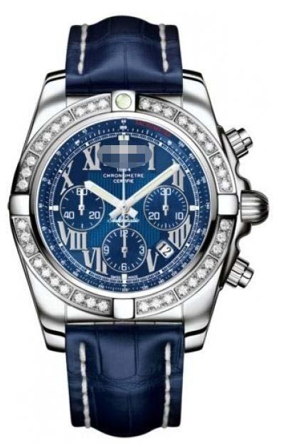 Customized Blue Watch Dial AB011053/C783-CROCD