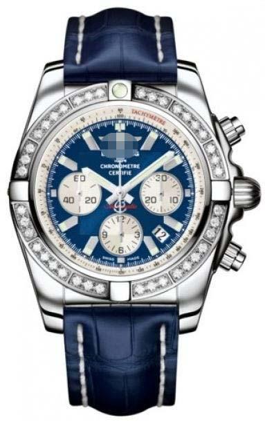 Customized Blue Watch Dial AB011053/C788-CROCD