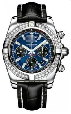 Wholesale Blue Watch Dial AB011053/C789-CROCT