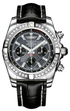 Custom Grey Watch Dial AB011053/F546-CROCD