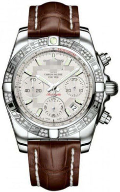 Customized Silver Watch Dial AB0140AA/G711-CROCD