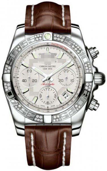 Customized Silver Watch Dial AB0140AA/G711-CROCD