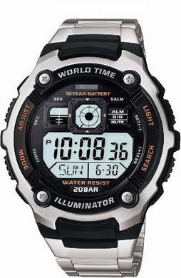 Customize Silver Watch Dial AE-2000WD-1AJF