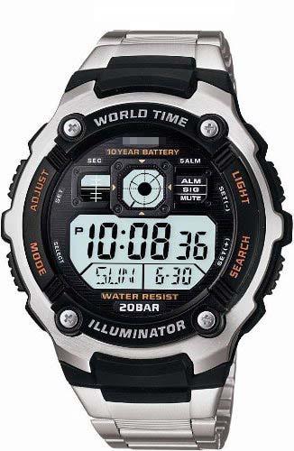 Customize Silver Watch Dial AE-2000WD-1AJF