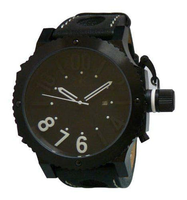 Wholesale Leather Watch Bands AK7211-MIPB_BLKWHT