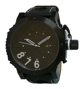 Wholesale Leather Watch Bands AK7211-MIPB_BLKWHT