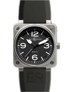 Wholesale Rubber Watch Bands BR01-92-BLK-ST_SWA