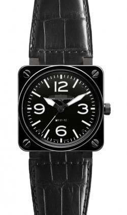 Wholesale Black Watch Face BR01-92-Ceramic