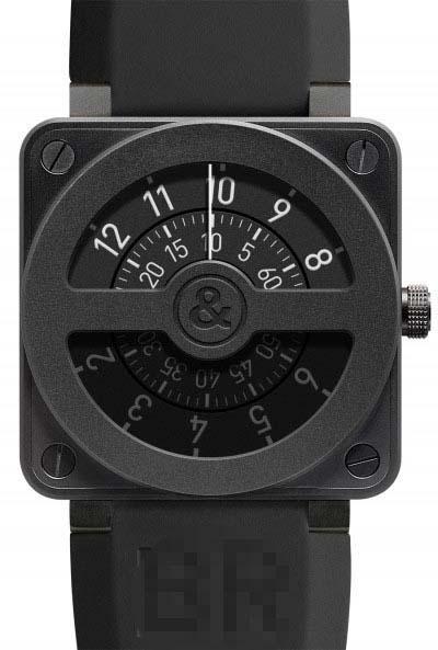 Customized Black Watch Dial BR01-92-Compass
