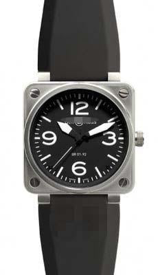 Customize Black Watch Dial BR01-92-Steel-Black