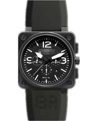 Custom Stainless Steel Watch Wristband BR01-94-CHR-BKCAR_SWA