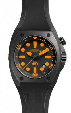 Customized Black Watch Dial BR02-92-Orange