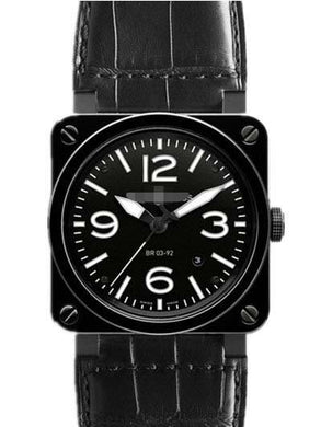Customised Black Watch Dial BR03-92-CER-BLP_SCR