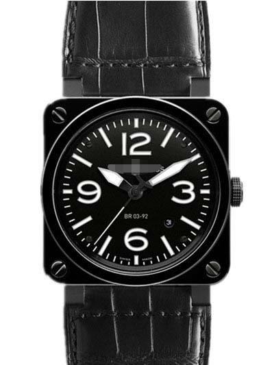 Customised Black Watch Dial BR03-92-CER-BLP_SCR